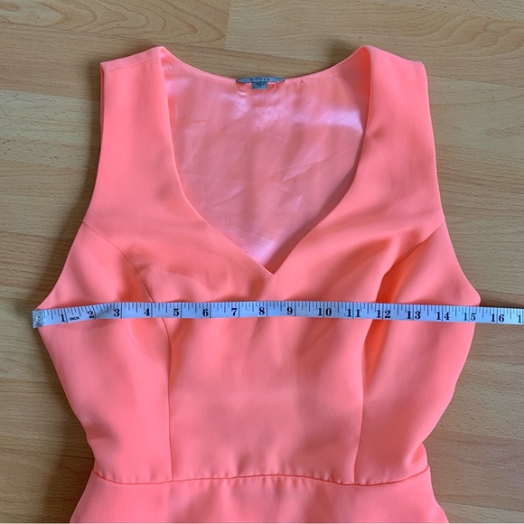 GUESS Neon Orange Cocktail Prom Dress Women’s Size 4 - Picture 3 of 8